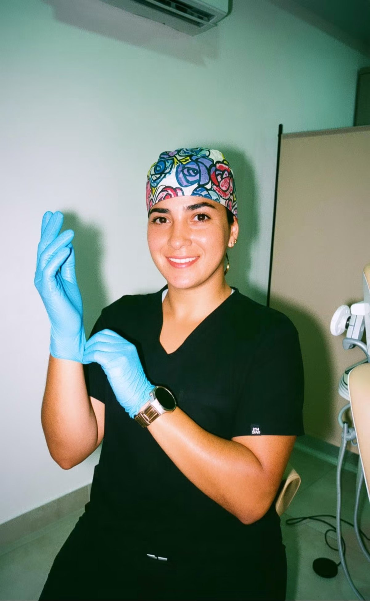 C.D. Bianca Davis Lunardon preparándose para atender